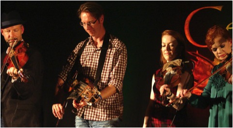 Mikael Marin and Olov Johansson of Vasen with Dawn & Margie Beaton